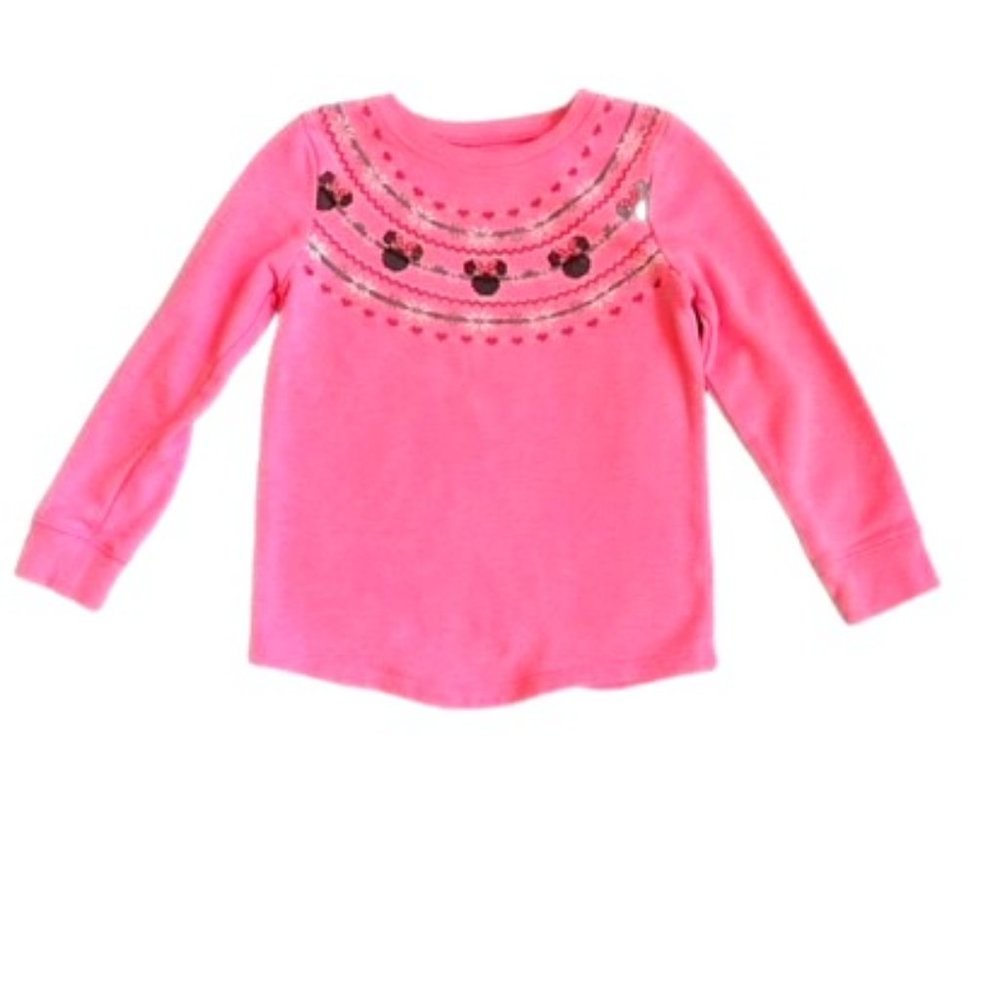 Disney by Jumping Beans Sweatshirt with Minnie Mouse Bright Pink